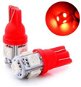 Rabel T10 W5W 5 smd 5050 RED - LED Car Bulb