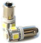 Rabel BA9S T4W T5W 5 smd 5050 bílá - LED autožárovka