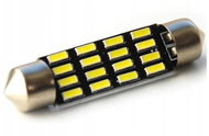 Rabel 39 mm 16 smd 4014 C3W C5W C10W SV8,5 white - LED Car Bulb