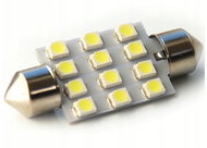 Rabel 39 mm 12 smd 2835 C5W C10W C15W SV8,5 white - LED Car Bulb