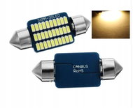 Rabel 36 mm Canbus 30 smd 3014 C5W C10W SV8,5 WARM WHITE + stabilizer - LED Car Bulb