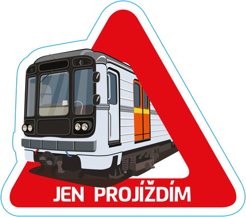 Transport World Sticker JEN PROJÍŽDÍM, metro 81-71 - Car Sticker - Main image