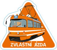 Dopravní svět Samolepka ZVLÁŠTNÍ JÍZDA, mazačka - Samolepka na auto