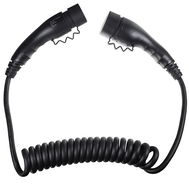 Sectron Nabíjecí kabel spirálový - Type 2 / Type 2, 11 kW, 3 × 16 A, 400 V, 2,5 m - Nabíjecí kabel pro elektromobily