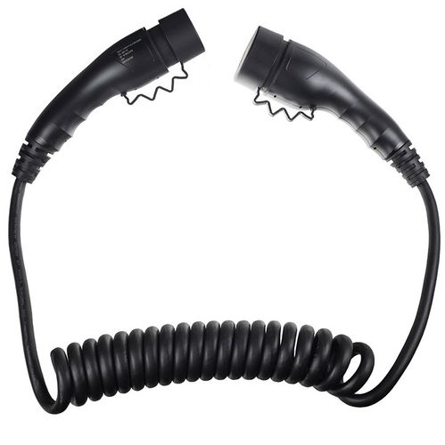 Sectron Nabíjecí kabel spirálový - Type 2 / Type 2, 11 kW, 3 × 16 A, 400 V, 2,5 m - Nabíjecí kabel pro elektromobily - Hlavní obrázek