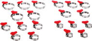 SIXTOL Mechanic Connect Set 20 Hadicová spona s motýlkem, 10-44 mm, 20 ks - Nářadí pro automechaniky