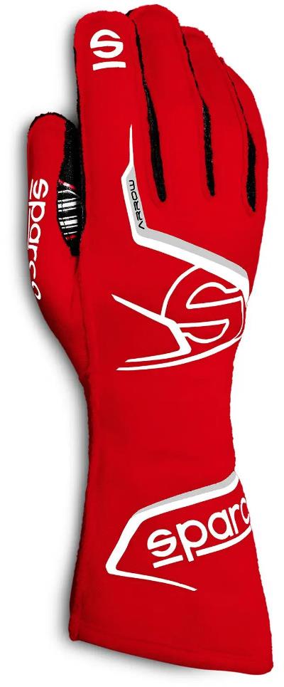 Sparco Racing kesztyű Arrow EVO, FIA homologizációval, piros/fekete, 10-es méret