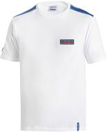Sparco triko TOP s proužky Martini Racing, bílé XL - T-Shirt