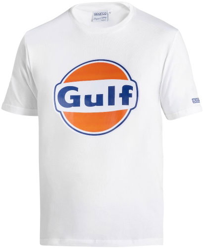 Sparco triko s logem Gulf, bílé M - T-Shirt - Main image