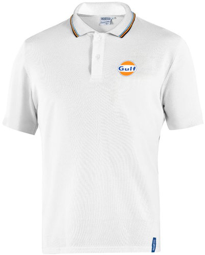 Sparco polo triko Gulf, bílé XXL - T-Shirt - Main image