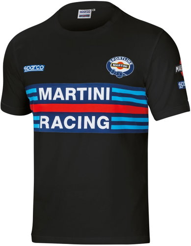 Sparco tričko Martini Racing, barva černá, velikost XS - Tričko - Main image