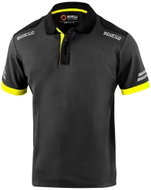 Sparco technické polo triko Toledo, barva šedo-žlutá, velikost XS - Tričko