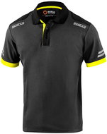 Sparco technical polo shirt Toledo, grey-yellow, size S - T-Shirt