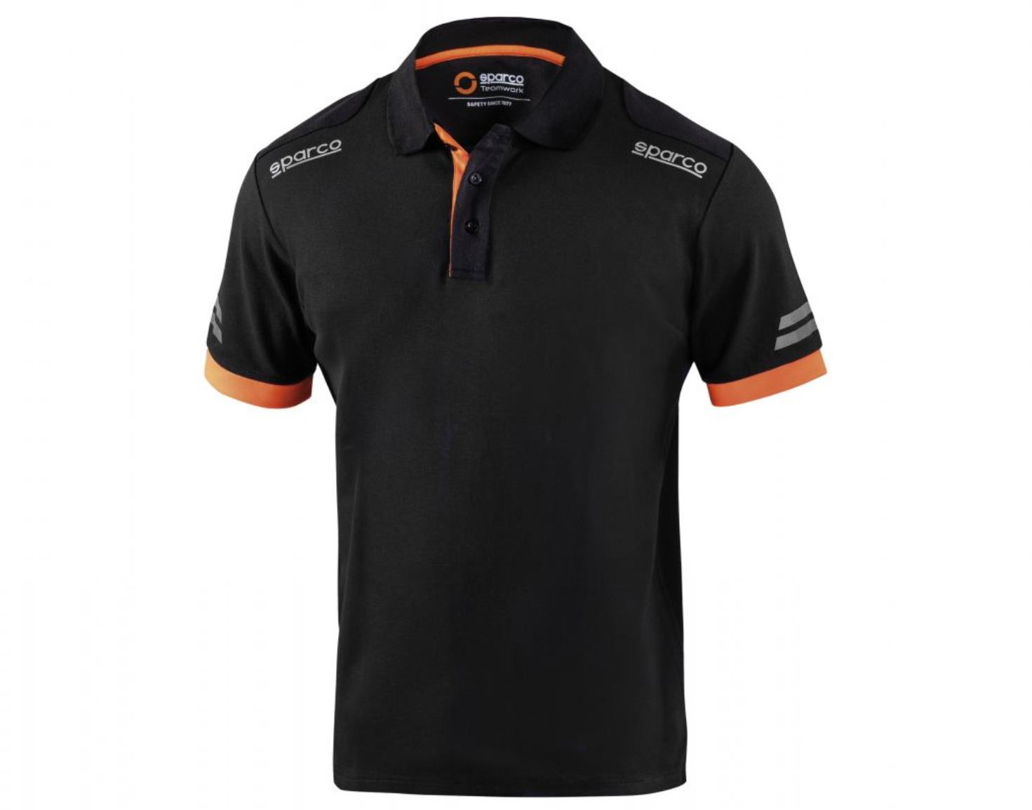 Sparco Toledo Technikai pólóing, fekete-narancsszín, XL
