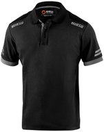 Sparco technické polo triko Toledo, barva černo-šedá, velikost XS - Tričko