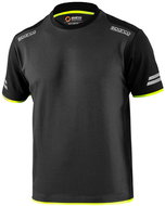 Sparco technical Tucson T-shirt, grey-yellow, size XL - T-Shirt