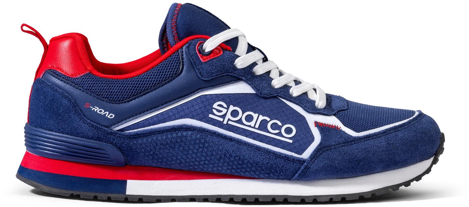 Sparco S-ROAD Cipő, kék-piros, mérete 44