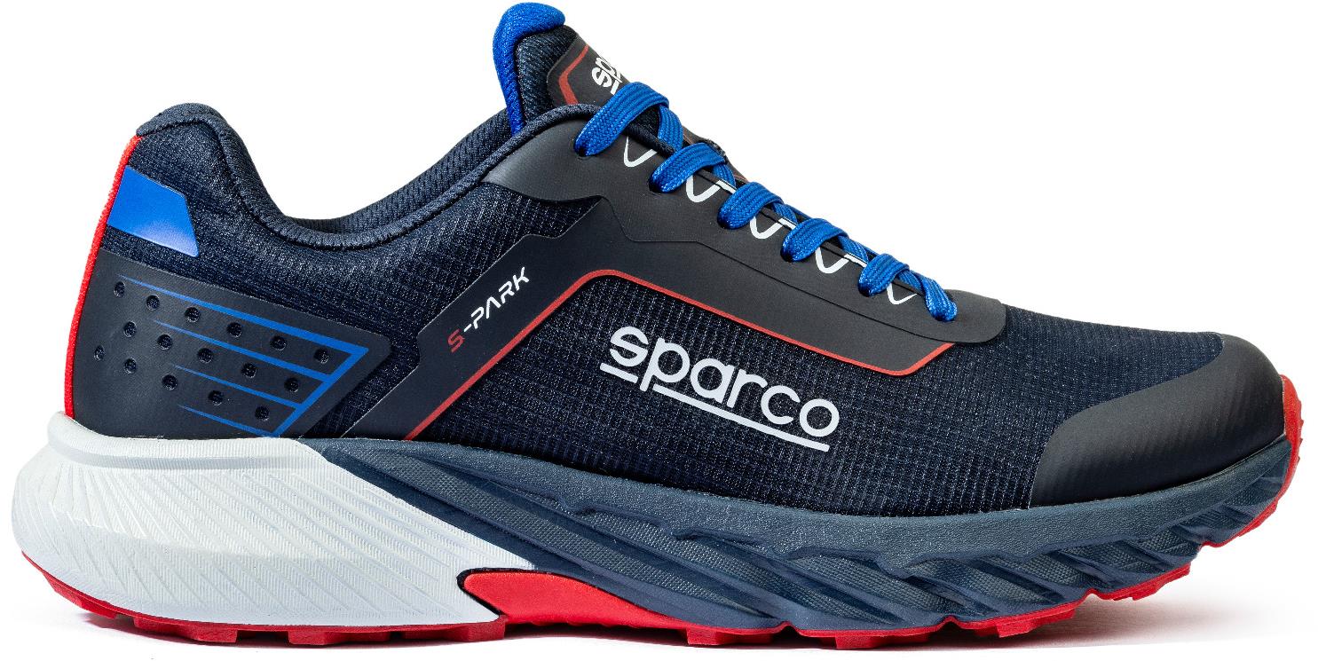 Sparco S-Park, kék-piros, 45-ös méret