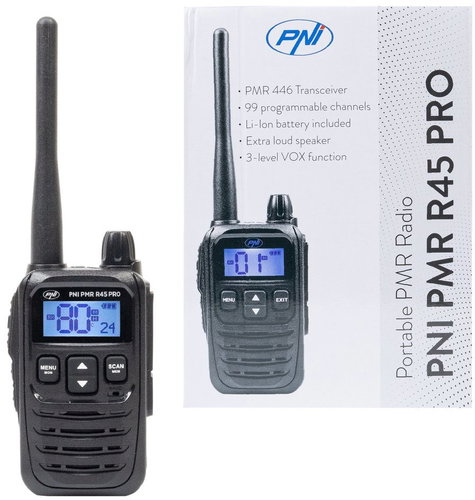 PNI PMR R45 PRO, 0.5W, 99 Channels - Walkie Talkie - Main image