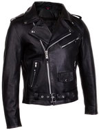 WOLF Biker 4XL Leather Motorcycle Crooked Jacket - Motorcycle Jacket