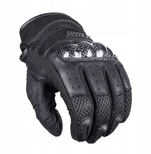 Wolf Rabid Black Kožené rukavice na motorku M - Driving Gloves - Main image
