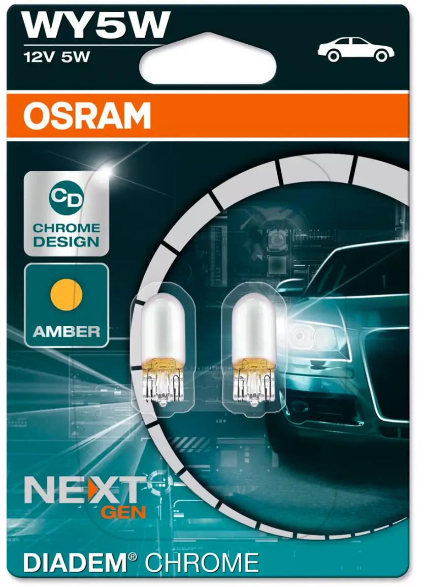 Osram Diadem Chrome WY5W, 12 V, 5 W, W2.1 × 9.5d, 2 db