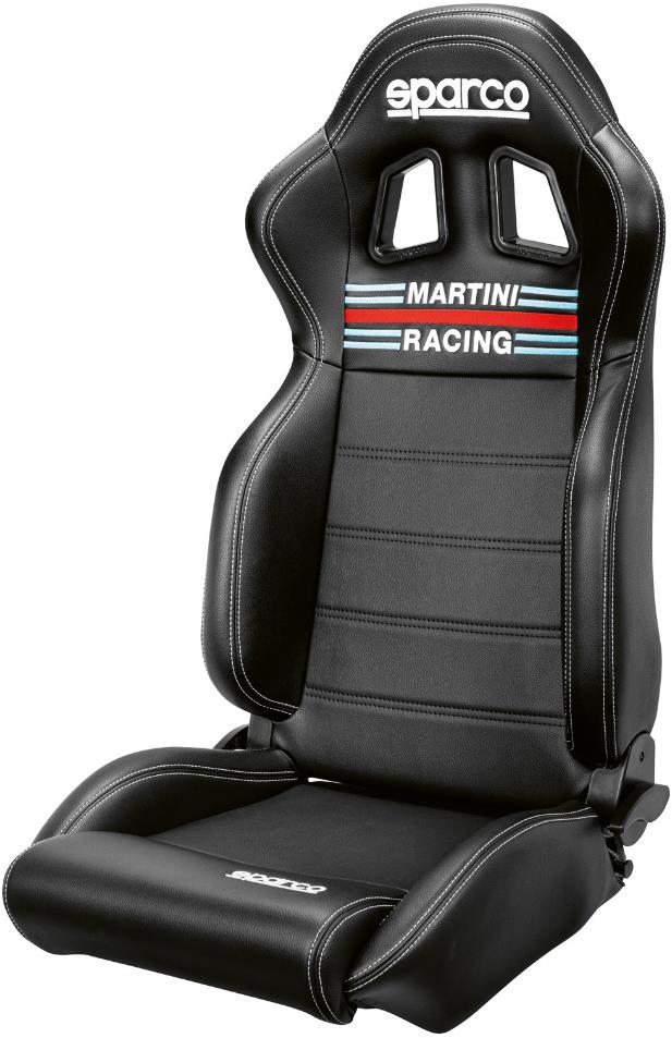 Sparco R100 Martini Racing sportülés, műbőr, fekete
