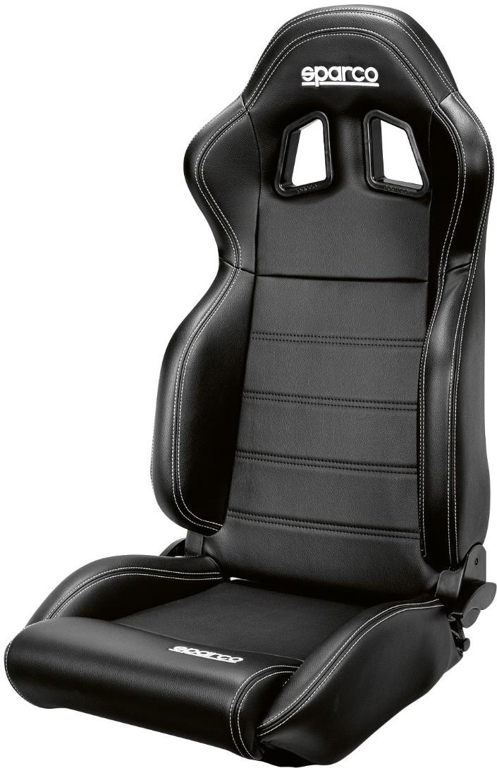 Sparco R100 sport fekvőülés, fekete műbőr, fekete színű