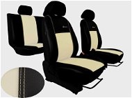 SIXTOL Leather covers EXCLUSIVE beige - Car Seat Covers