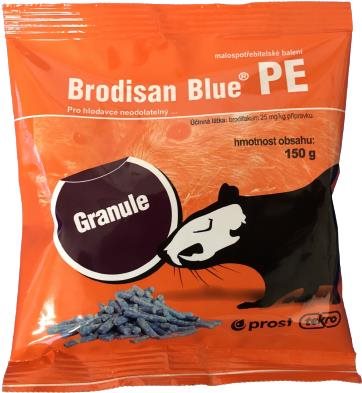 BRODISAN Rodenticide Blue PE - granules, 150 g - Rodenticide - Main image