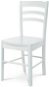 AUTRONIC Jídelní židle celodřevěná, bílá, nosnost 110 kg - Jídelní židle