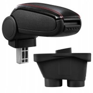 PROTEC Opel Corsa E synthetic leather black, red stitching 2014-2019 - Elbow Rest