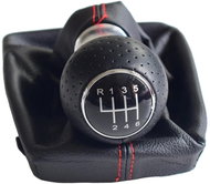 PROTEC Shift lever with cuff of the Audi A4 B7 2004-2009 6st black - Gear Stick