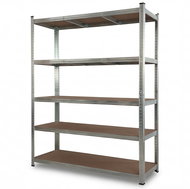 Regál Stelix 180 × 120 × 40 cm, 5 polic, pozinkovaná ocel - Shelving Unit