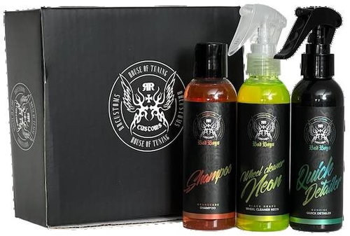 Bad Boys Exterior Kit - Small car wash, cleaning and maintenance kit - Car Cosmetics Set - Main image
