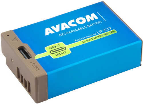 AVACOM Canon LP-E17 USB-C Li-Ion input - Camera Battery - Main image
