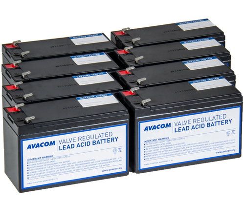 Avacom RBC12 - battery renovation kit 8 pcs batteries - UPS Batteries - Main image