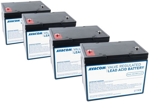 Avacom RBC14 - Battery Replacement Kit 4pcs - UPS Batteries - Main image