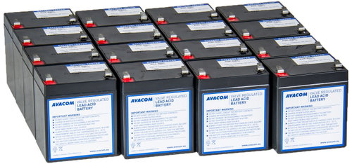 Avacom RBC174 - Battery Replacement Kit 16 pcs Batteries - UPS Batteries - Main image