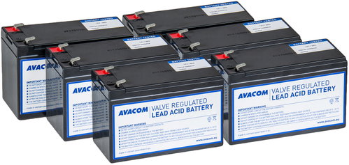 Avacom RBC205 - battery refurbishment kit 6 pcs batteries - UPS Batteries - Main image