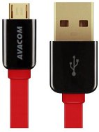 AVACOM MIC-40R microUSB 40cm red - Data Cable