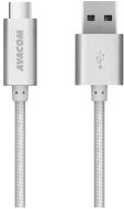 AVACOM TPC-100S Adat és töltőkábel USB 3.0 A(M) és USB-C ezüstfehér - Adatkábel