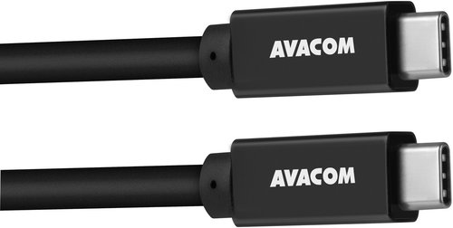 Avacom USB-C 100cm, 60W E-Mark, černý - Datový kabel - Hlavní obrázek