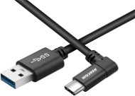 AVACOM USB-C 100cm 90 fokos csatlakozó fekete - Adatkábel