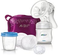 Philips AVENT manual breast pump milk matřského Natural + Gift Bag - -