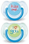 Philips AVENT TEXT Pacifier 6-18 months, blue and green - Dummy