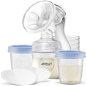 Philips AVENT Manuálna odsávačka Natural 125 ml + VIA poháriky 180 ml – 5 ks - Odsávačka na mlieko