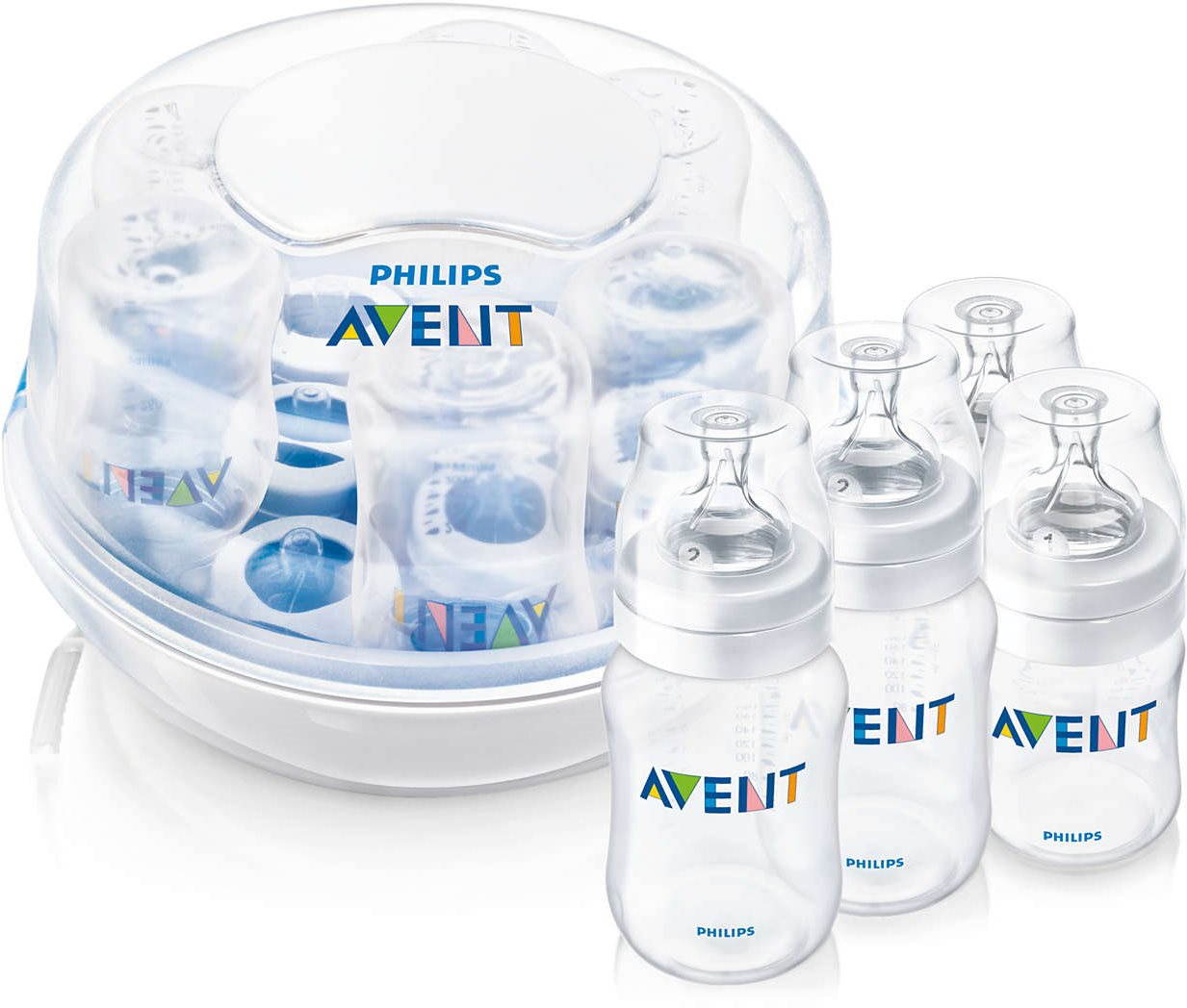 Avent steriliser best sale and bottle set