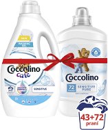 COCCOLINO Sensitive aviváž 1,8 l (72 praní) + Care Sensitive prací gél 1,72 l (43 praní) - Aviváž