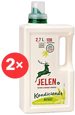 JELEN Fabric Softener with Hemp Oil 2× 2.7l (216 Washings) - Fabric Softener - Main image